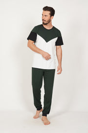 Man Geometric Pyjama Set