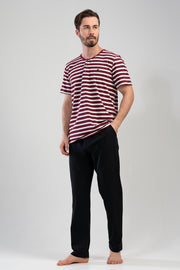 Man Buttoned Anthracite PJ Set