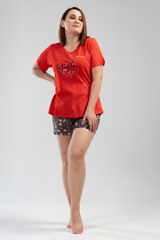Woman Big Size Foly Short Set