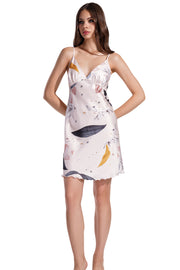 Woman Exclusive Satin Cream Mini Tunic