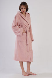 Woman Bukle Nare Hoodie Detail Bathrobe
