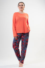 Woman Big Size Fluffy Pyjama Set