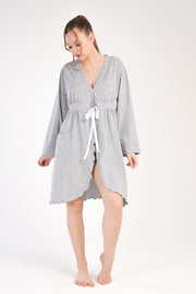 Woman Supreme Polka Dot Detail Pregnant Dressing Gown