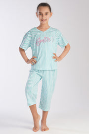 Kids' Girl Smile Capri Set