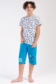 Kids' Boy Big Age Super Cool Capri Set