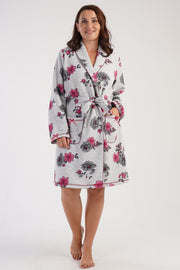 Woman Big Size Quilting Daily Dressing Gown