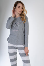 Woman Gray Good Night Pyjama Set