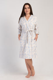 Woman Big Size Supreme Ecru Dressing Gown