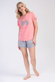 Woman Supreme Cotton Pink Short Set