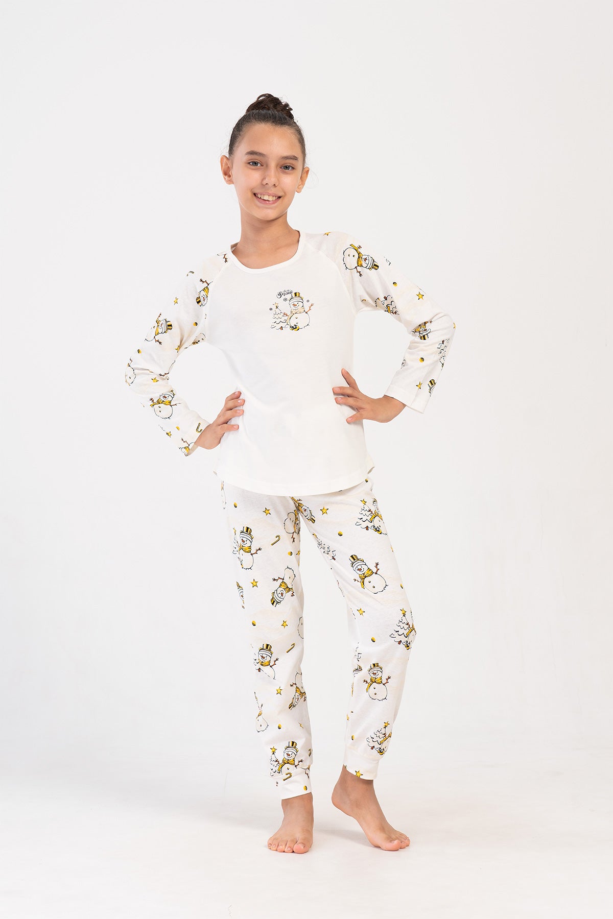 Kids' Girl Winter Supreme Raglan Long Sleeve Pyjama Set