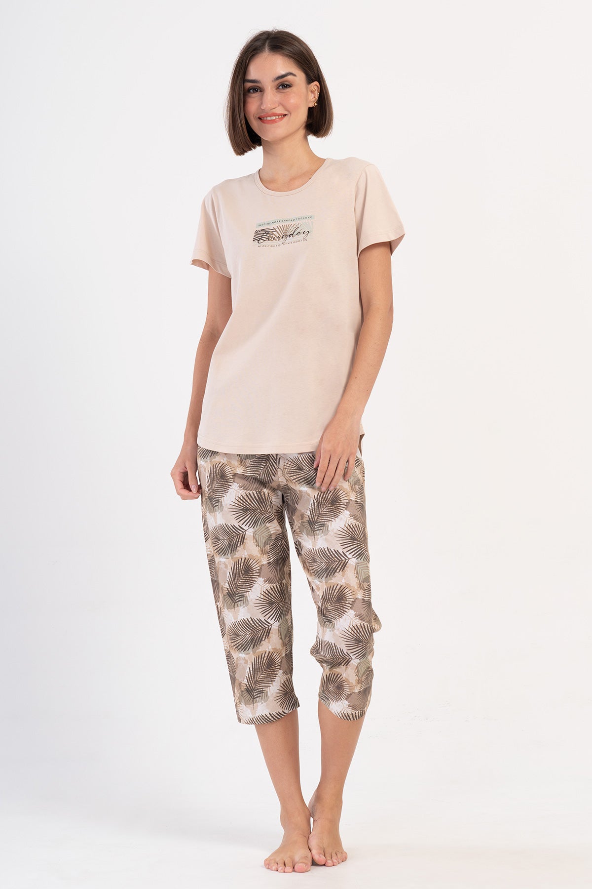 Woman Supreme Pine Capri Set