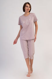 Woman Supreme Big Size Browni Capri Set