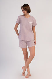 Woman Supreme Big Size Browni Short Set