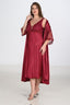 Aria's Closet 2li Bordo Sabahlık Takımı Bigsize 6229