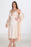 Aria's Closet 2li Fildişi Sabahlık Takımı Bigsize 6222