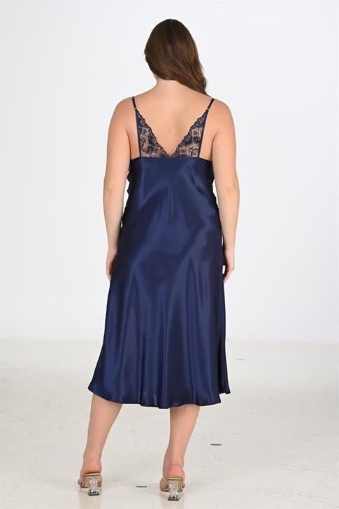 Aria's Closet 2li Lacivert Sabahlık Takımı Bigsize 6228