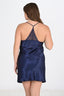 Aria's Closet 2'li Lacivert Sabahlık Takımı Bigsize 6215 LACİVERT 2XL