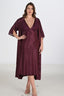 Aria's Closet 2li Mürdüm Sabahlık Takımı Bigsize 6223 MÜRDÜM 2XL