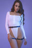 Aria's Closet Deri Fantezi Zincirli Tek Bacak Jartiyer SEXİ H0015