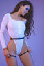 Aria's Closet Deri Fantezi Zincirli Tek Bacak Jartiyer SEXİ H0015