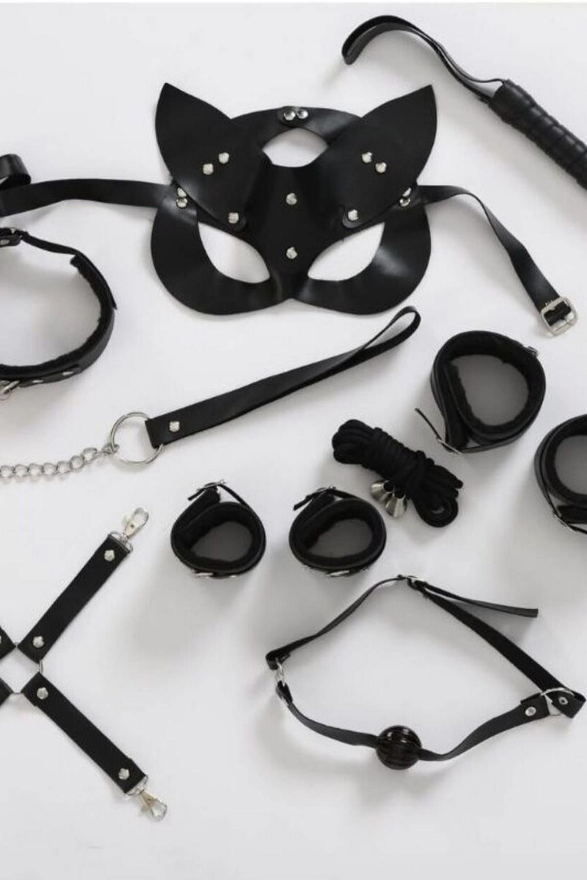 Aria's Closet Fantezi 7'li Harness Set Siyah Standart
