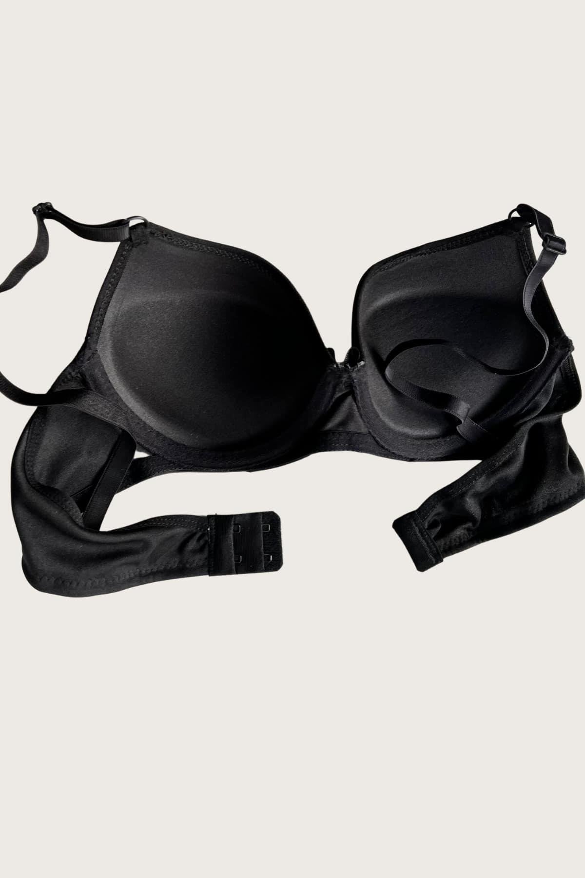 Aria's Closet Mikro Kumaş Push Up Dolgulu Balenli Günlük Tek Destekli Sütyen