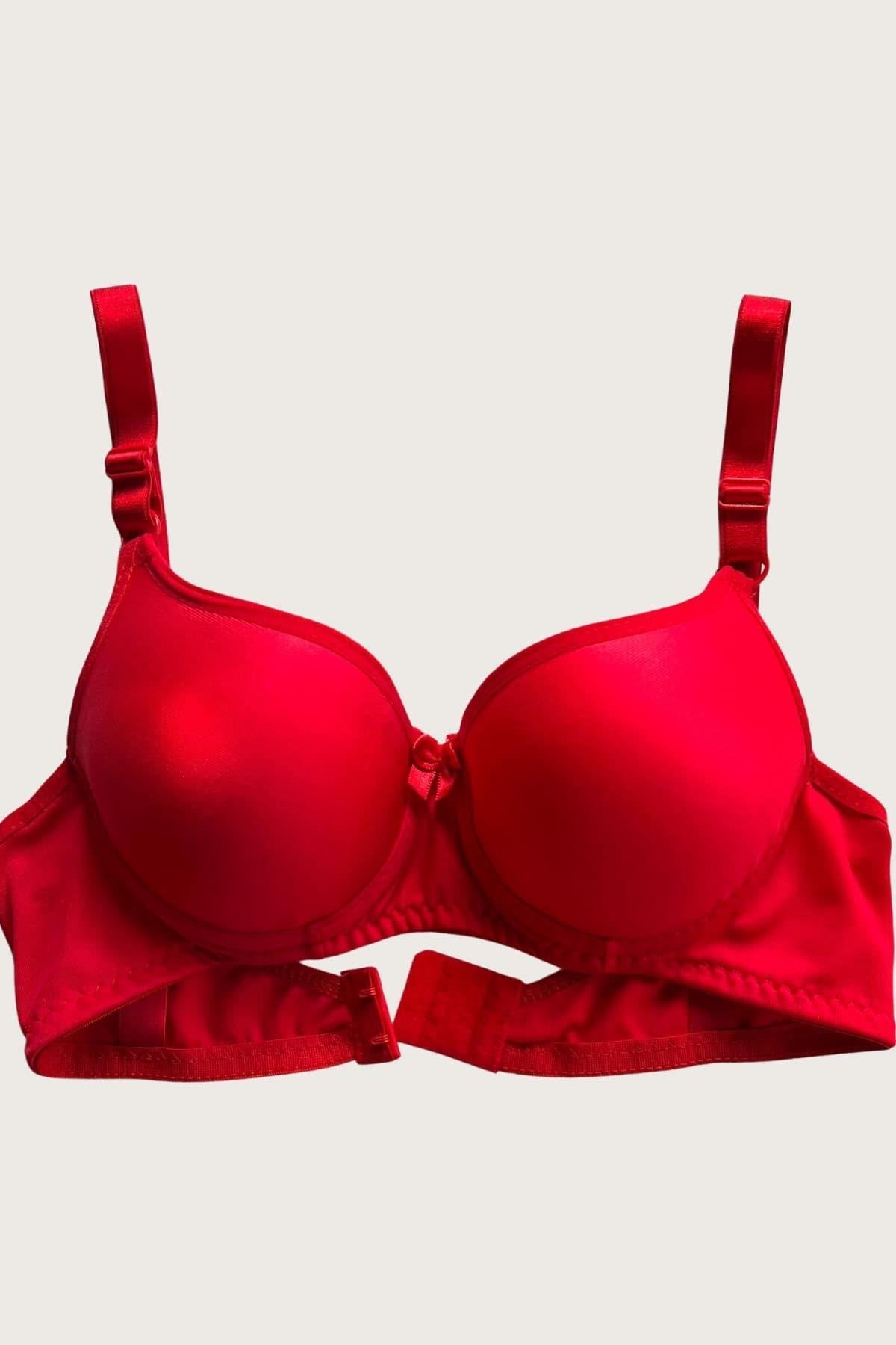 Aria's Closet Mikro Kumaş Push Up Dolgulu Balenli Günlük Tek Destekli Sütyen