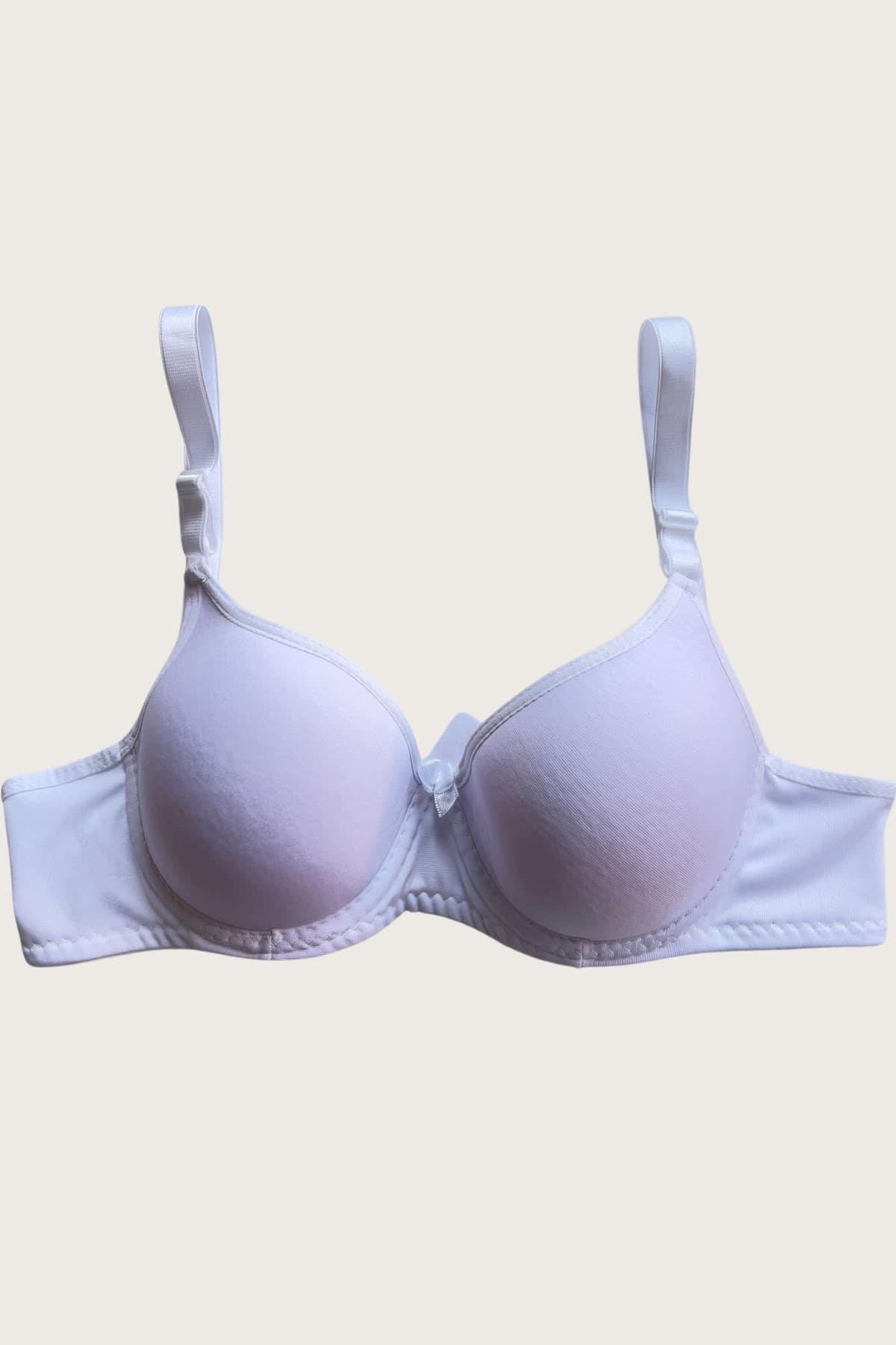 Aria's Closet Mikro Kumaş Push Up Dolgulu Balenli Günlük Tek Destekli Sütyen