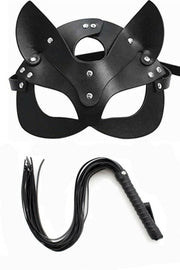 Aria's Closet Kırbaç Maske Deri İkili Takım Siyah Standart