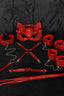 Aria's Closet Kırmızı İçi Tüylü Maske,Kol,Bacak,Ağız Topu,Kırbaç,Tasma Harness Set Kırmızı Standart