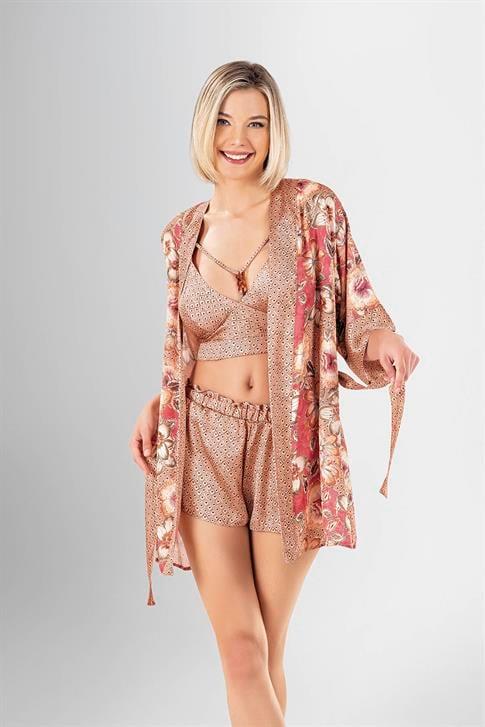 Aria's Closet 3'lü Şort Takımı Desenli Diğer S