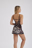 MOONLİGHT 304 LEOPAR DESEN GECELİK +STRİNG
