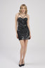 MOONLİGHT 332 YILAN DESENLİ DERİ ELBİSE STD