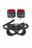 Aria's Closet Maske Ve Kelepçe Deri Harness Fantezi Set Siyah Standart