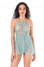 Aria's Closet Aqua Bodysuit Gecelik