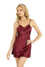 Aria's Closet Bordo Kısa Saten Gecelik 8231 BORDO S