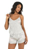 Aria's Closet Ekru Saten Şort Takımı 9204 EKRU S