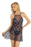 Aria's Closet Lacivert Kısa Tül Gecelik 4227 LACİVERT S
