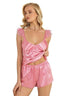 Aria's Closet Pembe Saten Şort Takımı 9212 PEMBE S