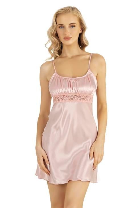Aria's Closet Somon Kısa Saten Gecelik 8208 SOMON S