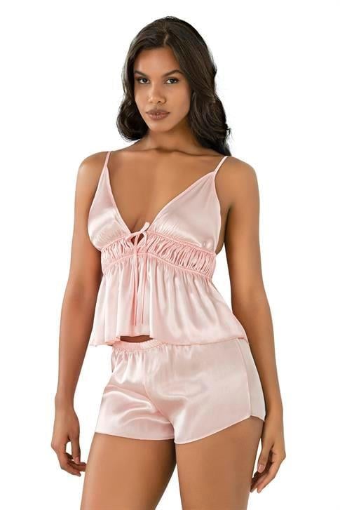 Aria's Closet Somon Saten Şort Takımı 9208 SOMON S