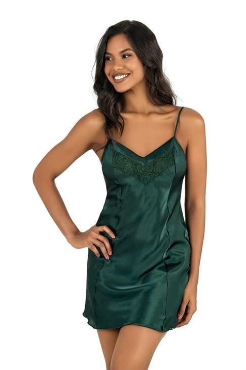Aria's Closet Yeşil Kısa Saten Gecelik 8231 YEŞİL S