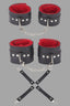 Aria's Closet Siyah Kırmızı Harness Fantezi Aksesuar Set Siyah Standart