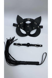 Aria's Closet Siyah Maske Ağız Topu,3'Lü Set Siyah Standart