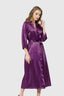 Aria's Closet Mor Uzun Saten Sabahlık MOR S