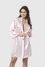 Aria's Closet Pembe Kısa Saten Sabahlık PEMBE S