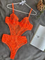 Aria's Closet Çiçek Desenli Turuncu Bodysuit Turuncu 75B