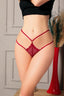 Aria's Closet Fantezi Dantelli 2 İpli Bordo Tanga String Bordo S/M