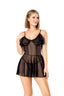 Aria's Closet Fantezi Siyah Transparan Gecelik Siyah S/M