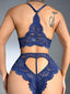 Aria's Closet Lacivert Dantelli Fantezi Bralet Sütyen Takımı